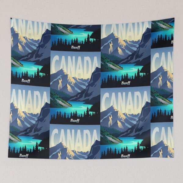 Item preview, Banff Canada Vintage Travel Wall Art designed and sold by Atlas Poster Co..