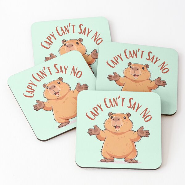 Item preview, Capy Can’t Say No – Socially Tired Introvert Humor designed and sold by Sir Capy B.