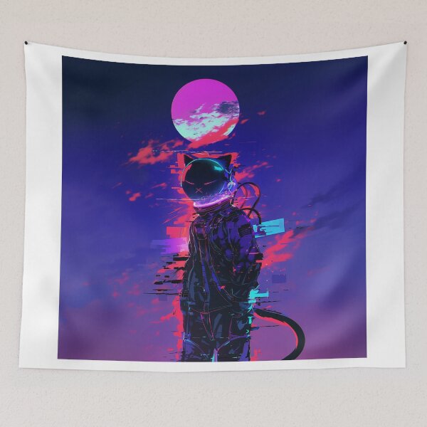 Item preview, Cyberpunk Planet Astronaut Cat designed and sold by Christian Weiss.