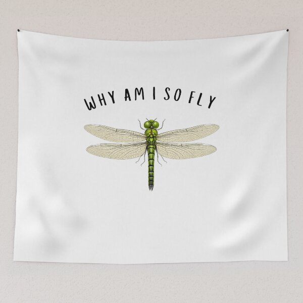 Item preview, Why Am I So Fly Funny Dragonfly Pun Insect Lover designed and sold by faridman.