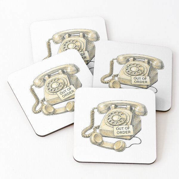 Item preview, Retro Telephone – Out of Order Sticker Illustration designed and sold by Felixuss.