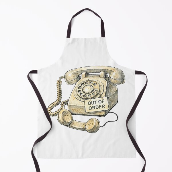 Item preview, Retro Telephone – Out of Order Sticker Illustration designed and sold by Felixuss.