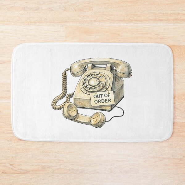 Item preview, Retro Telephone – Out of Order Sticker Illustration designed and sold by Felixuss.