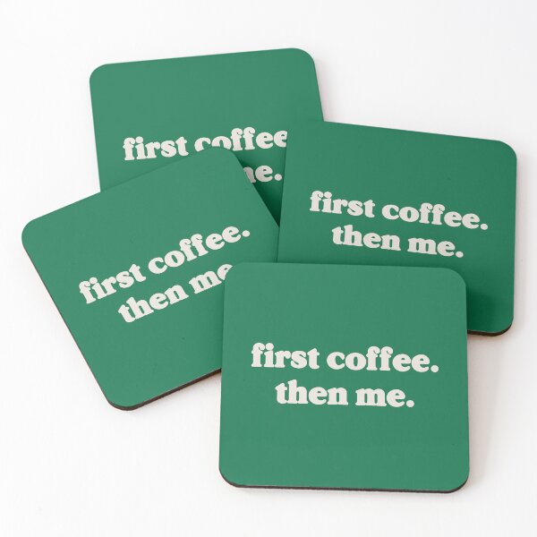 Item preview, Kopie von First Coffee Then Me Minimalist Coffee Quote designed and sold by Kunst&Kontrast.