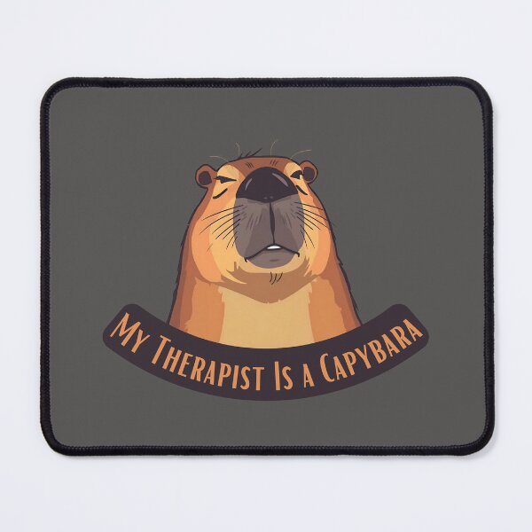 Item preview, My Therapist Is a Capybara – Mental Health Humor designed and sold by Sir Capy B.