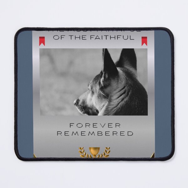 Item preview, German Shepherd Memorial Design – The Most Faithful of Faithful, Forever Remembered – Dog Lover Tribute designed and sold by InkWaveX.
