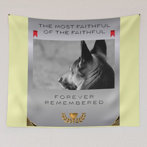 Item preview, German Shepherd Memorial Design – The Most Faithful of Faithful, Forever Remembered – Dog Lover Tribute designed and sold by InkWaveX.