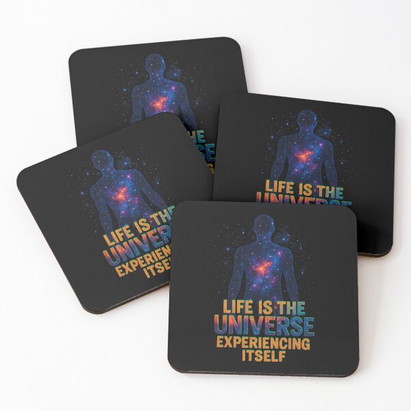 Item preview, Life Is The Universe Experiencing Itself – Cosmic Human Silhouette Galaxy Art designed and sold by leyfinder.