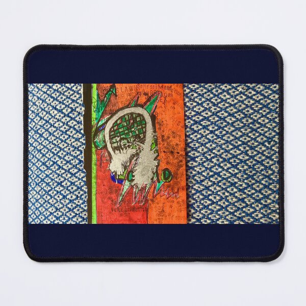 Item preview, Fragmented Signal // Abstract Mixed‑Media Portrait designed and sold by Lawn073.