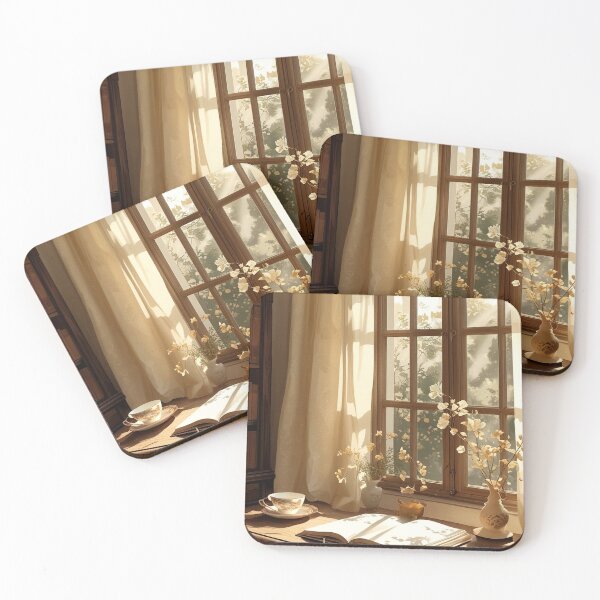 Item preview, Morning Writing Desk – Light Academia Interior Art designed and sold by semenol.