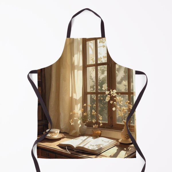 Item preview, Morning Writing Desk – Light Academia Interior Art designed and sold by semenol.