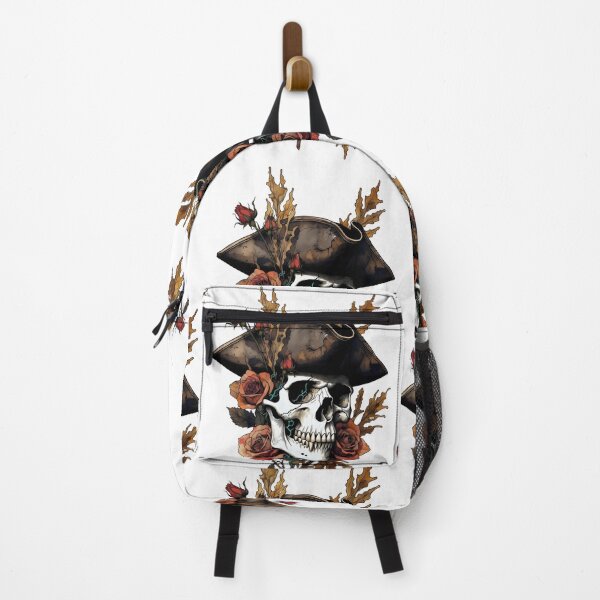 Item preview, Bioluminescent Buccaneer: Neon Skull & Autumn Roses designed and sold by Rostislav Bouda.