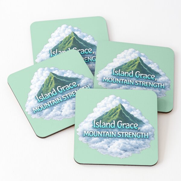 Item preview, Island Grace Mountain Strength – Caribbean Balance Art designed and sold by Inspirational Jamaican.