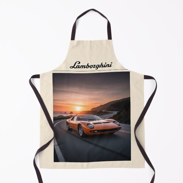 Item preview, Lamborghini Miura Sunset Drive Poster Classic Italian Supercar Art designed and sold by Motorline44.