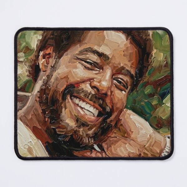 Item preview, The Maestro of Love – Barry White Expressive Oil Portrait designed and sold by Art's Diner.