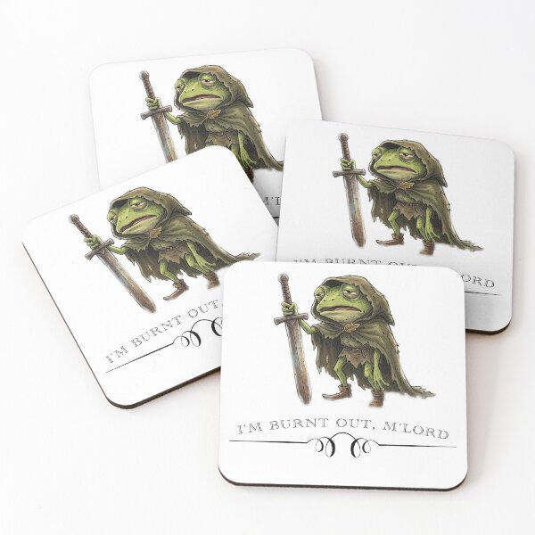 Item preview, I'm Burnt Out M'Lord Frog designed and sold by TheBitterLemon.