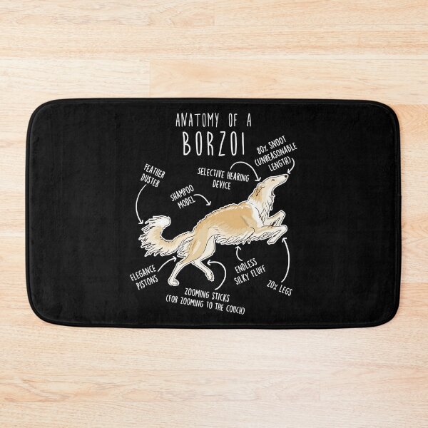 Item preview, Gold Borzoi Dog Anatomy designed and sold by Clara Hollins.