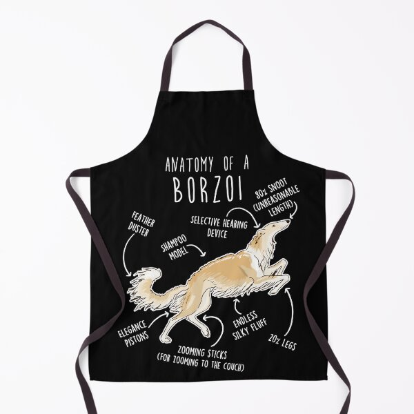 Item preview, Gold Borzoi Dog Anatomy designed and sold by Clara Hollins.