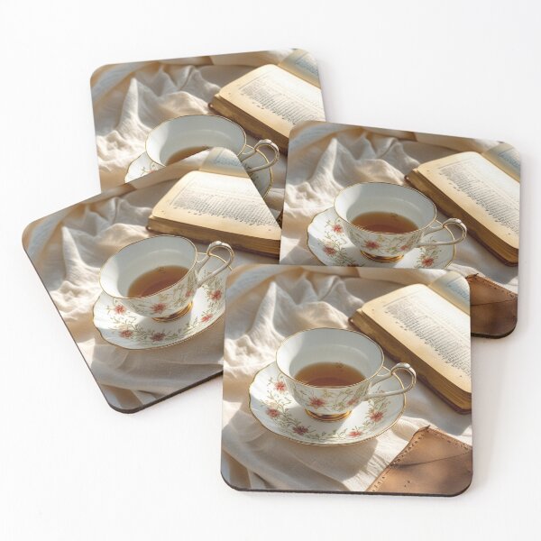 Item preview, Tea and Journal on Linen – Soft Study Aesthetic designed and sold by semenol.