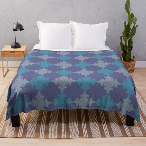 Item preview, Pixel Geometric Pattern in Blue Tones designed and sold by Arturo Daniel Garcia Palomo.
