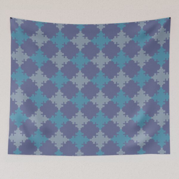 Item preview, Pixel Geometric Pattern in Blue Tones designed and sold by Arturo Daniel Garcia Palomo.