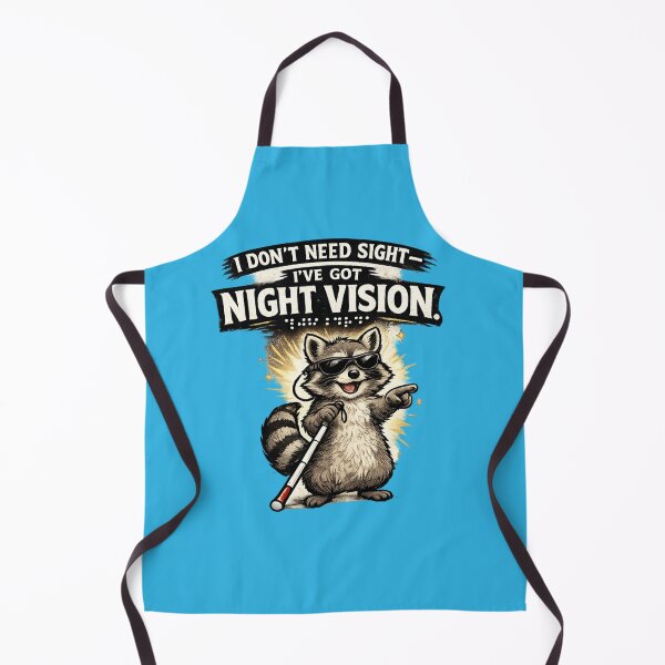 Item preview, I Don’t Need Sight I’ve Got Night Vision Raccoon Shirt – Blind Pride Funny Disability Positivity Tee designed and sold by vampbabe54.
