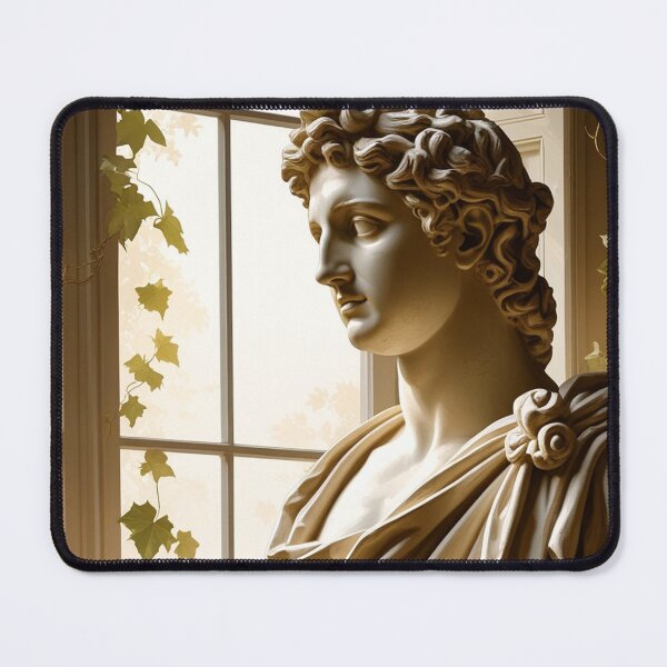 Item preview, Marble Statue by Garden Window – Airy Classical Art designed and sold by semenol.