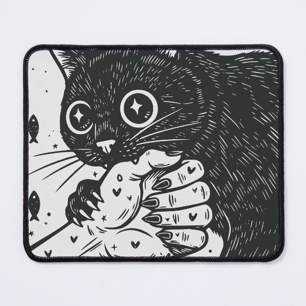 Item preview, "The Cat's Judgment" Funny Black Cat Death Tarot Card designed and sold by Cipher & Soul.