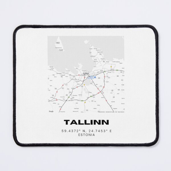 Item preview, Tallinn Coordinates Print | 59.4372° N 24.7453° E | Minimalist Estonia Wall Art designed and sold by RM-Journey.