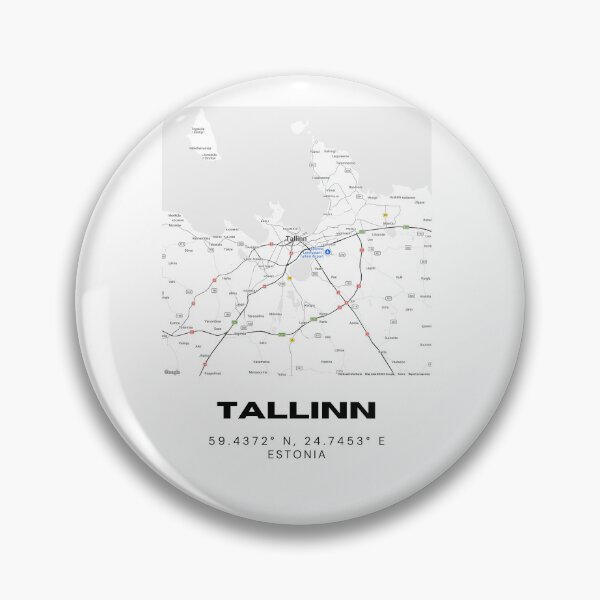 Item preview, Tallinn Coordinates Print | 59.4372° N 24.7453° E | Minimalist Estonia Wall Art designed and sold by RM-Journey.
