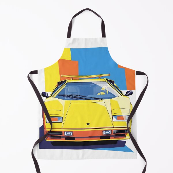 Item preview, Lamborghini Countach 80s Retro Poster Classic Supercar Illustration designed and sold by Motorline44.