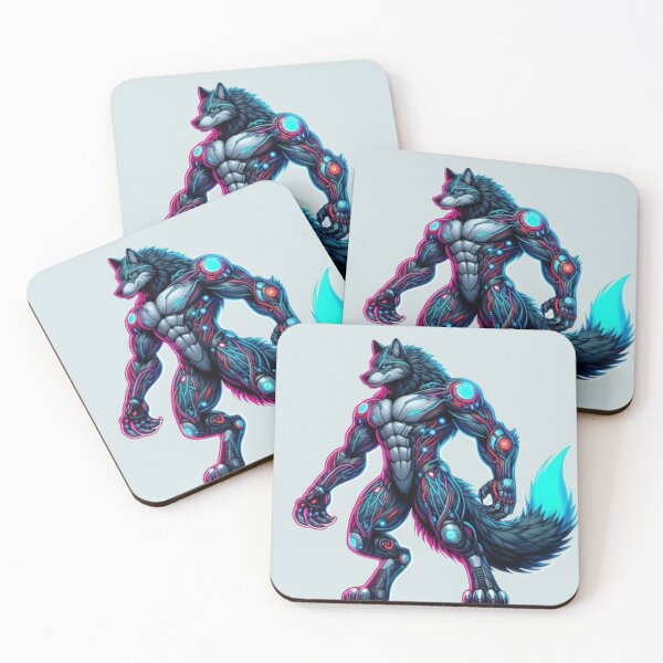 Item preview, Full Body Biomechanical Anime Cyborg Wolf designed and sold by FooryFootPrint.