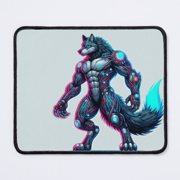 Item preview, Full Body Biomechanical Anime Cyborg Wolf designed and sold by FooryFootPrint.