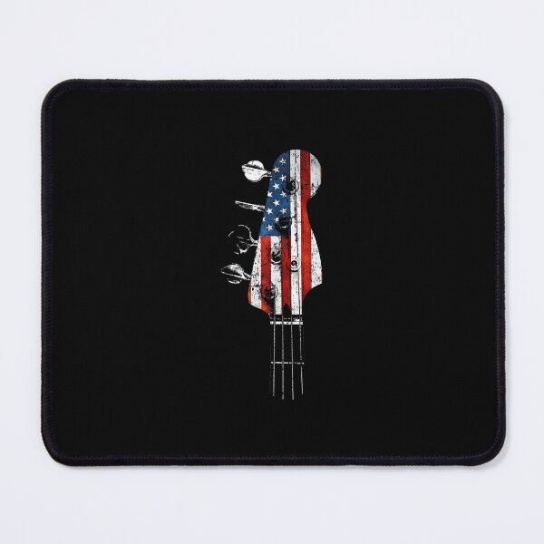 Item preview, Bass Guitar Headstock USA Flag for Bassist and Bass Player designed and sold by MerchDeviant.