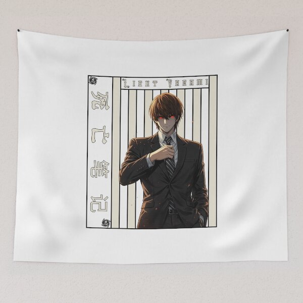 Item preview, Dark Anime Genius with Red Eyes – Villain Justice Aesthetic Illustration designed and sold by lamiarte.