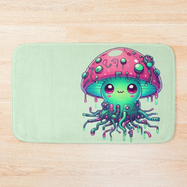 Item preview, Cute Glowing Baby Biomechanical Mushroom designed and sold by FooryFootPrint.