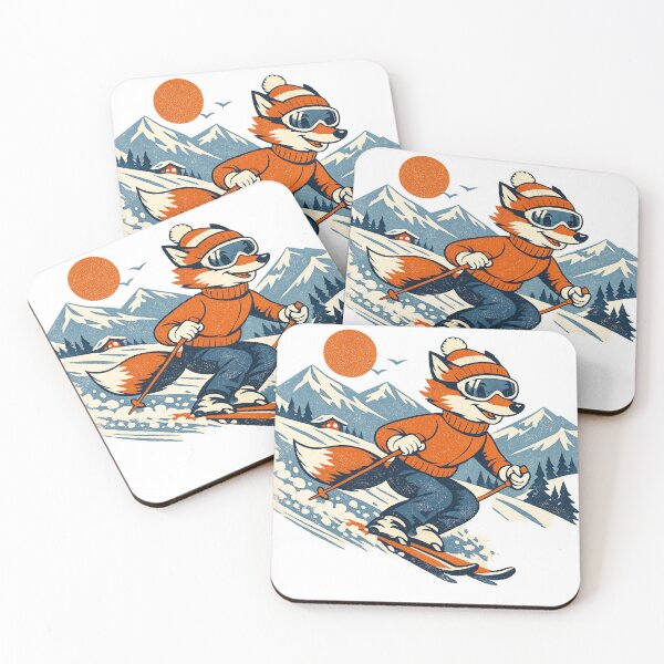 Item preview, Vintage Ski Travel Poster – Arctic Fox designed and sold by Iail Ioa.