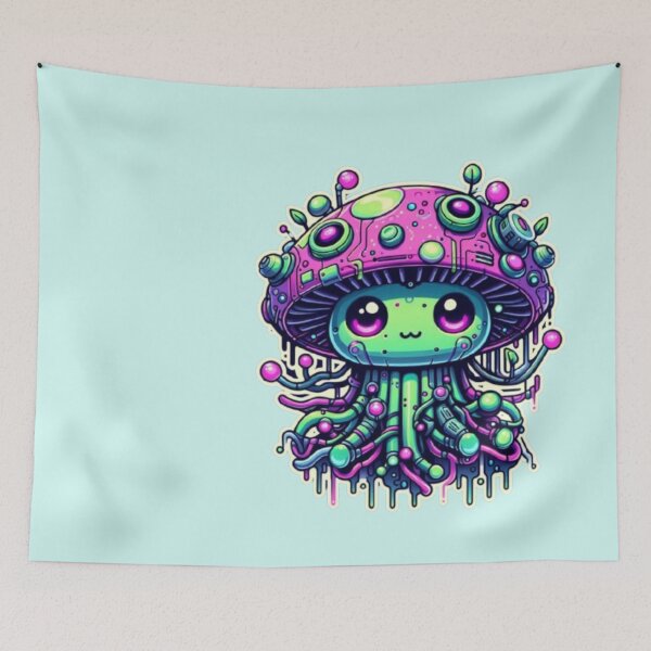 Item preview,  New Cyberpunk Baby Neon Mushroom Sprout designed and sold by FooryFootPrint.