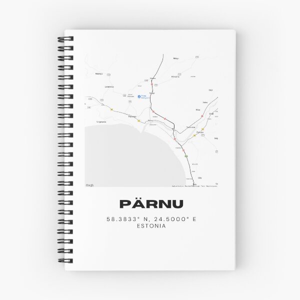 Item preview, Pärnu Coordinates Wall Art | 58.3833° N 24.5000° E | Estonia Print designed and sold by RM-Journey.
