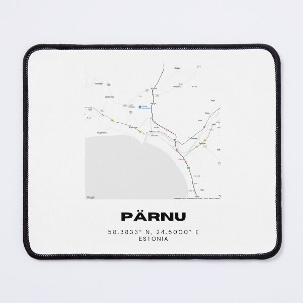 Item preview, Pärnu Coordinates Wall Art | 58.3833° N 24.5000° E | Estonia Print designed and sold by RM-Journey.