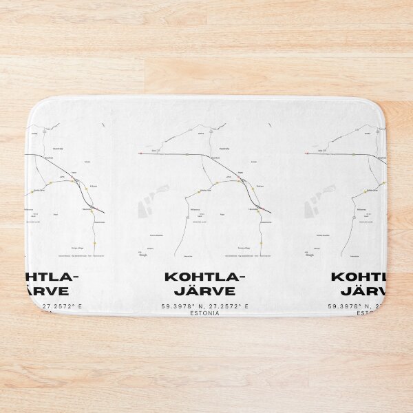 Item preview, Kohtla-Järve Coordinates Print | 59.3978° N 27.2572° E | Estonia Art designed and sold by RM-Journey.