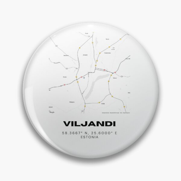 Item preview, Viljandi Estonia Coordinates Art | 58.3667° N 25.6000° E designed and sold by RM-Journey.