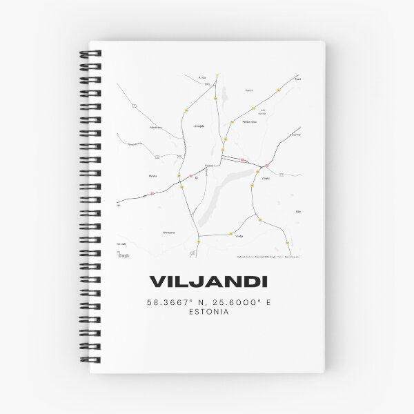 Item preview, Viljandi Estonia Coordinates Art | 58.3667° N 25.6000° E designed and sold by RM-Journey.