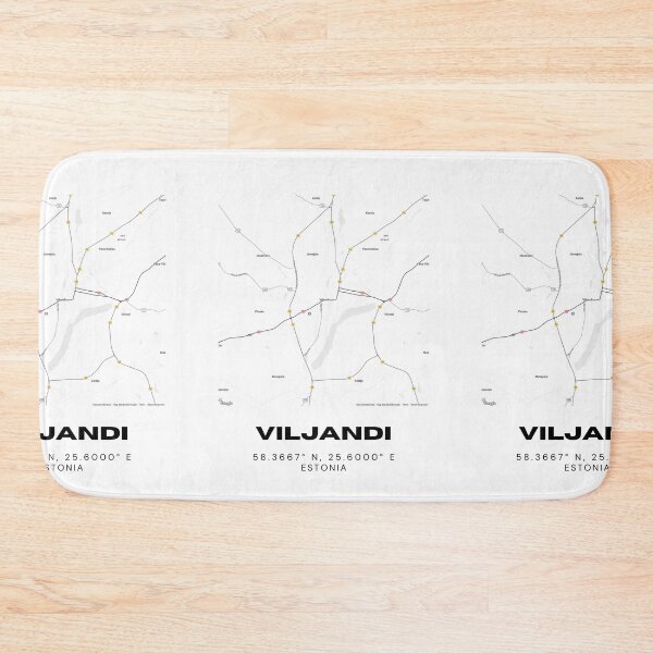 Item preview, Viljandi Estonia Coordinates Art | 58.3667° N 25.6000° E designed and sold by RM-Journey.