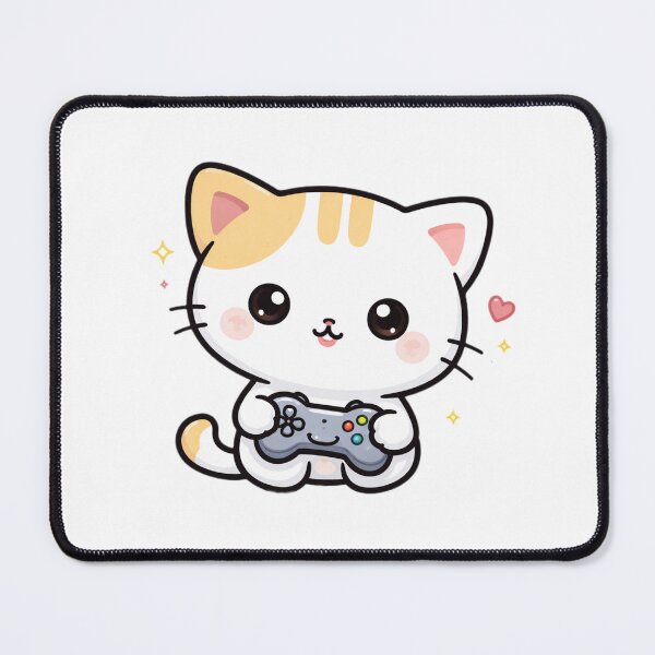 Item preview, Cute gamer cat designed and sold by TinyEmotionCo.