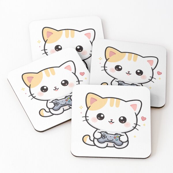 Item preview, Cute gamer cat designed and sold by TinyEmotionCo.