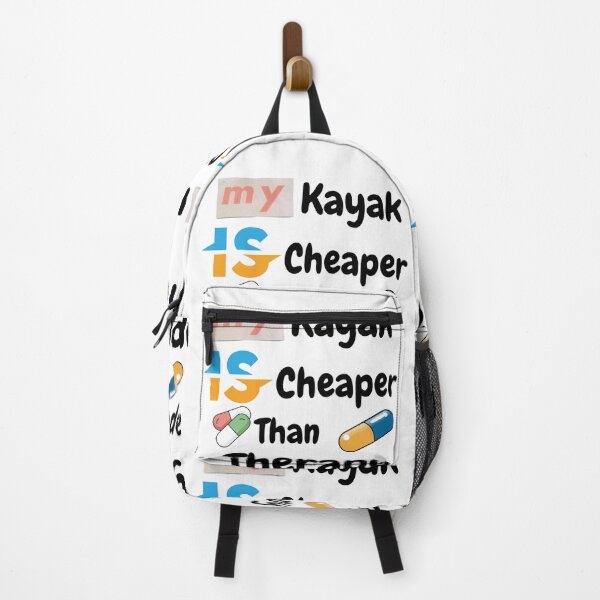Item preview, My Kayak Is Cheaper Than Therapy – Funny Kayaking T-Shirt for Paddlers & Outdoor Lovers designed and sold by Anasalseady.