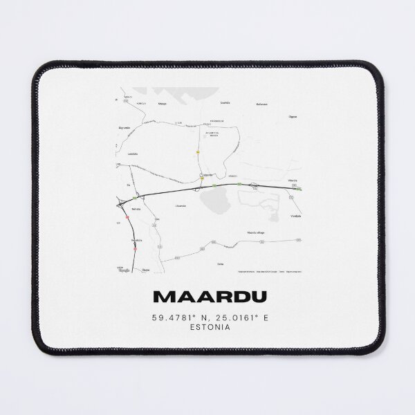 Item preview, Maardu Coordinates Print | 59.4781° N 25.0161° E | Estonia Minimal Art designed and sold by RM-Journey.