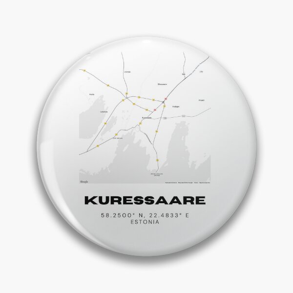 Item preview, Kuressaare Coordinates Wall Art | 58.2500° N 22.4833° E | Estonia Print designed and sold by RM-Journey.