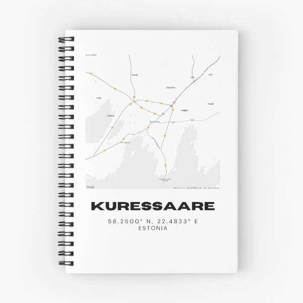 Item preview, Kuressaare Coordinates Wall Art | 58.2500° N 22.4833° E | Estonia Print designed and sold by RM-Journey.